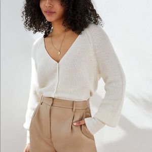 Wilfred Cream Cardigan Sweater